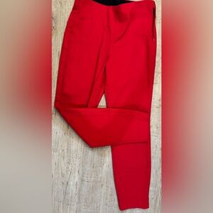 Old Navy Red Pixie High-Waisted Ankle Pants.